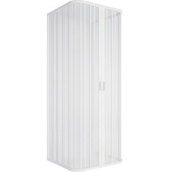 Box Doccia a Soffietto 3 Lati, Apertura Centrale, 70x70x70 cm riducibile, Altezza 185 cm