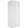 Box Doccia a Soffietto 3 Lati, Apertura Centrale, 70x70x70 cm riducibile, Altezza 185 cm