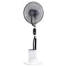 Ventilatore a piantana oscillante nebulizzatore d’acqua con telecomando e timer, autonomia fino a 8 ore