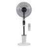 Ventilatore a piantana oscillante nebulizzatore d’acqua con telecomando e timer, autonomia fino a 8 ore