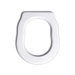 Sedile Copriwater Tavoletta Coprivaso Compatibile Cielo Windsor Royal Althea Bianco in Poliestere Alta Qualità e Resistente