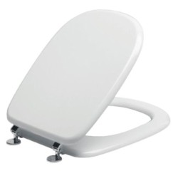 Tavoletta WC da Bagno, Copriwater Compatibile per Tesi Ideal Standard, Colore Bianco