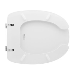 Copriwater Tavoletta Sedile WC per Disabili Universale, colore Bianco