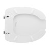 Copriwater Tavoletta Sedile WC per Disabili Universale, colore Bianco