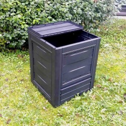 Compostiera da Giardino e per Esterno per Rifiuti Organici, resistente alle intemperie e raggi UV