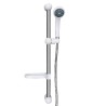 Saliscendi Doccia Completo di Doccetta e con Porta Sapone, Water Saving