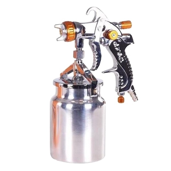 Areografo pistola per verniciatura, serbatoio 1000cc, ad aria compressa