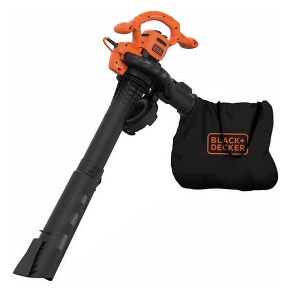 Black+Decker Aspiratore Soffiatore Trituratore per foglie elettrico BEBLV260-QS 2600W, alte prestazioni