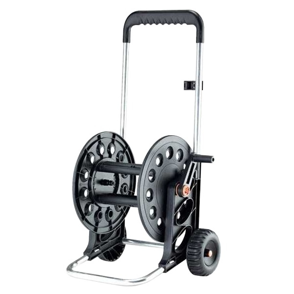 Carrello avvolgitubo con telaio in alluminio. Capacità mt 60 di tubo da 1/2"