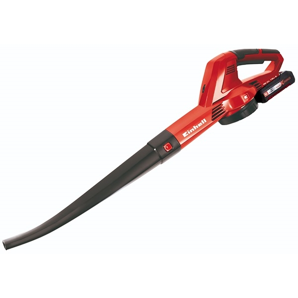 Einhell Soffiatore per foglie a batteria 18V-2,0Ah con caricabatteria, led livello di carica, velocità regolabile