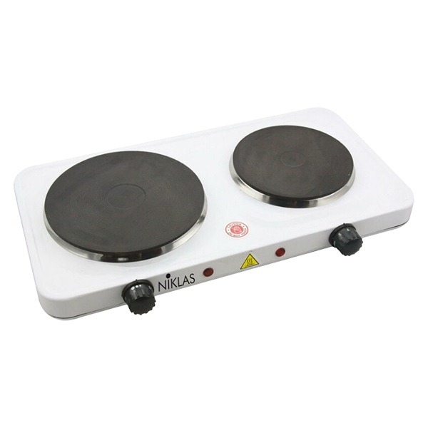 Fornello elettrico due piastre da viaggio, campeggio, roulotte, 2500 Watt