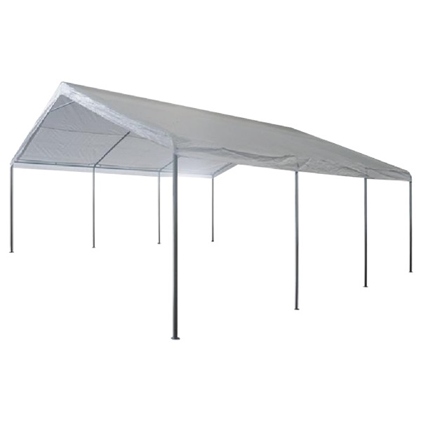 Gazebo telo copertura auto struttura in acciaio 600x600xh285cm