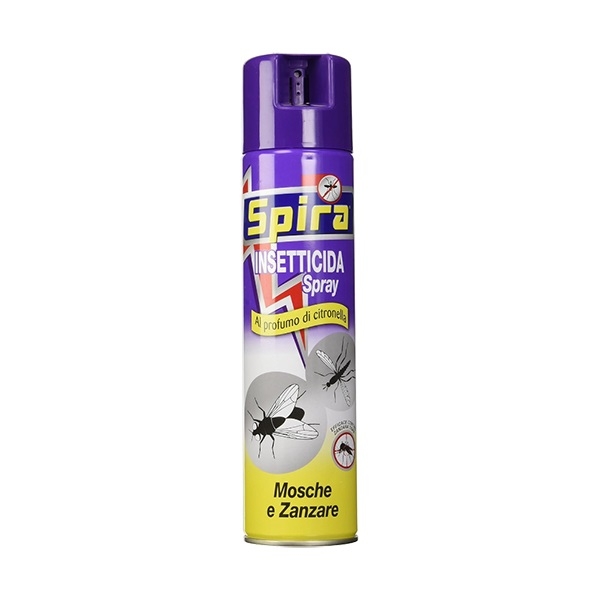 Spray insetticida efficace contro mosche e zanzare profumo citronella
