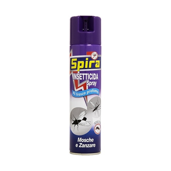 Spray insetticida efficace contro mosche e zanzare fresco profumo 400ml