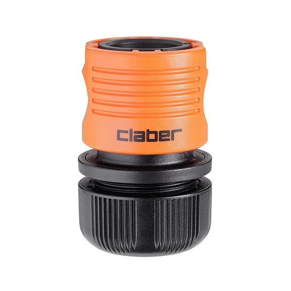 Raccordo rapido 5/8 per tubo d’acqua d’irrigazione, senza aquastop. Claber 8569
