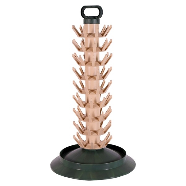 Scolabottiglie plastica 81 posti antirottura, raccogligocce, girevole per bottiglie