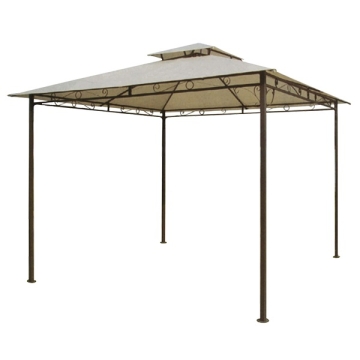 Gazebo pergola tenda da giardino esterno, struttura in acciaio, cm300x300x270H
